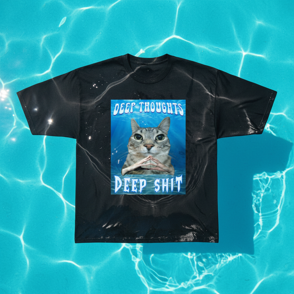 Deep Thoughts Deep Shit - Pool Flat Lay
